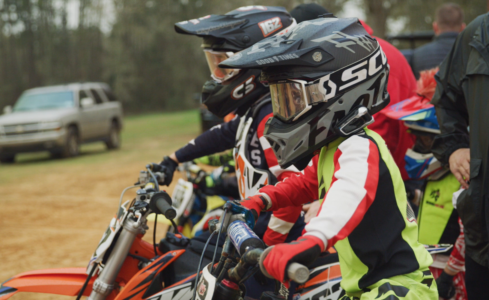 Cardo helmet on kid