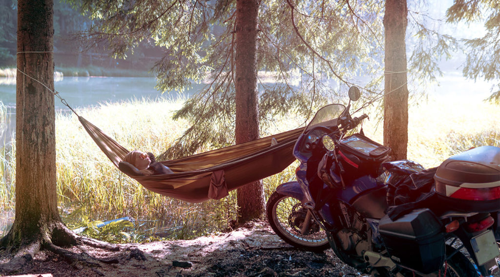 Minimalist Motorcycle Camping